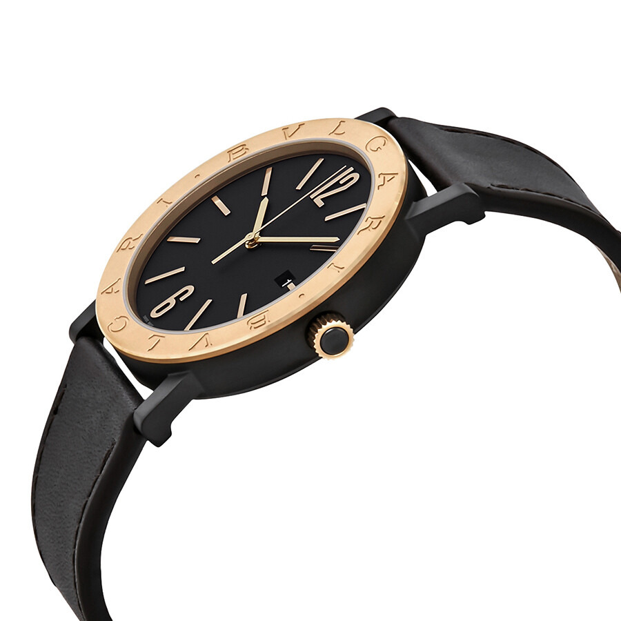 Pre-owned Bvlgari Bvlgari Solotempo Black Dial Men's Watch 102931 - 2