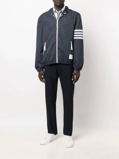 Thom Browne 4-Bar stripe hooded jacket outlook