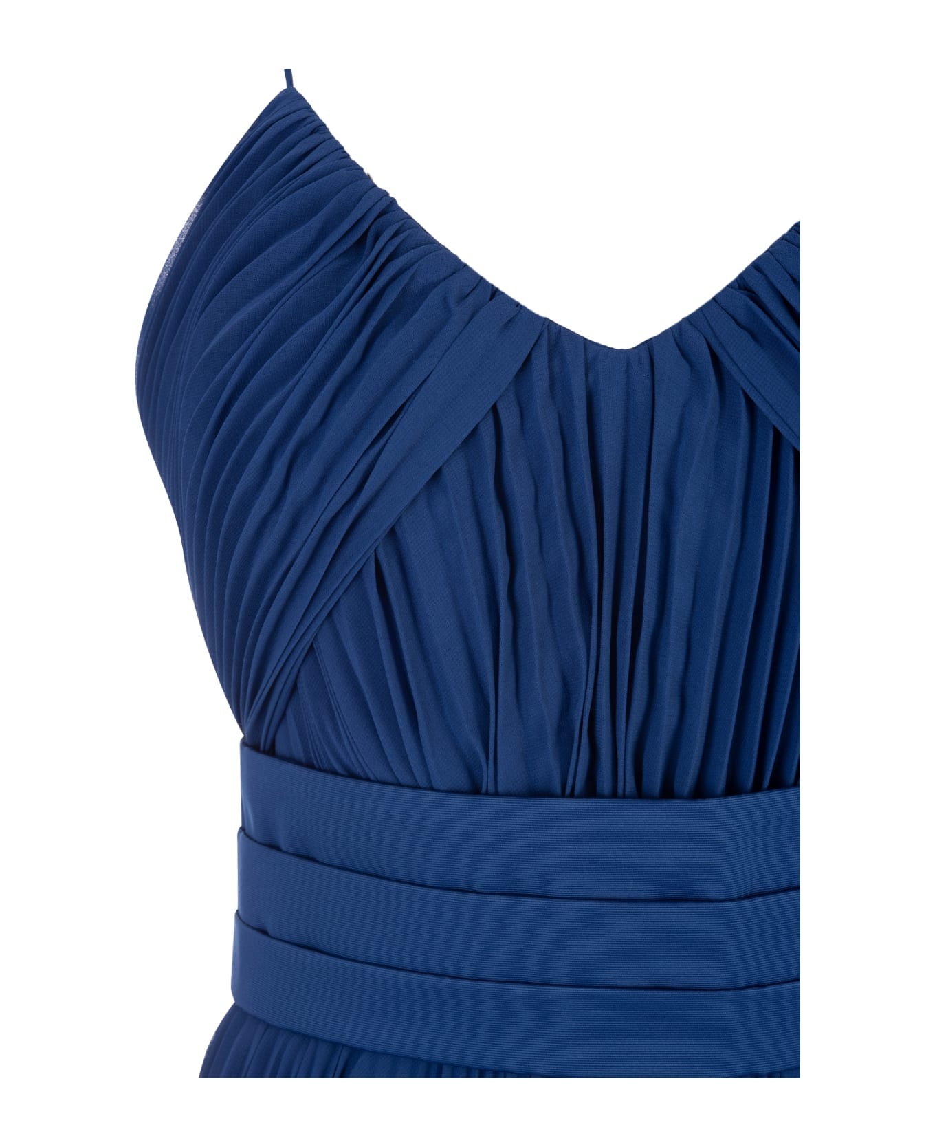 Blue Clarino Dress - 4