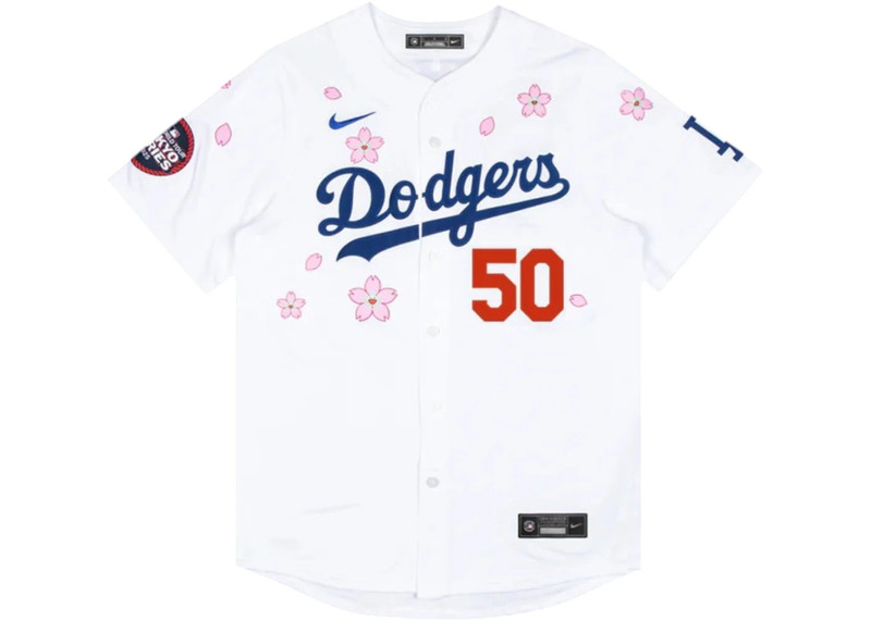Nike Nike x Takashi Murakami x MLB World Tour Tokyo Series 2025 Dodgers Betts Jersey White outlook