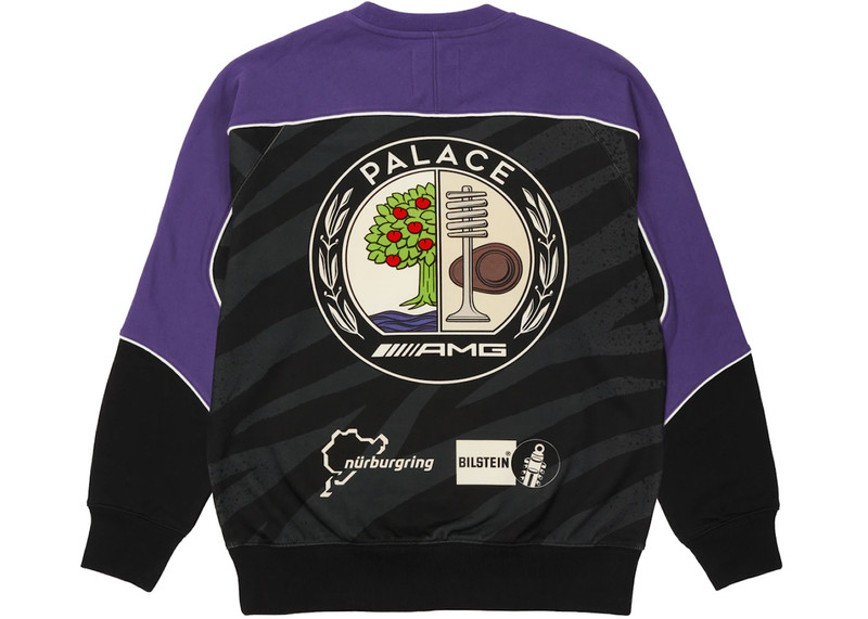 PALACE Palace AMG Technical Crew Black outlook