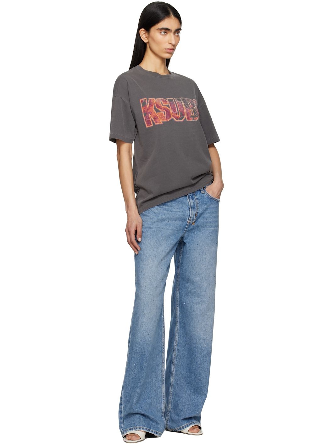 Blue Low Rider Krystal Komet Jeans - 4