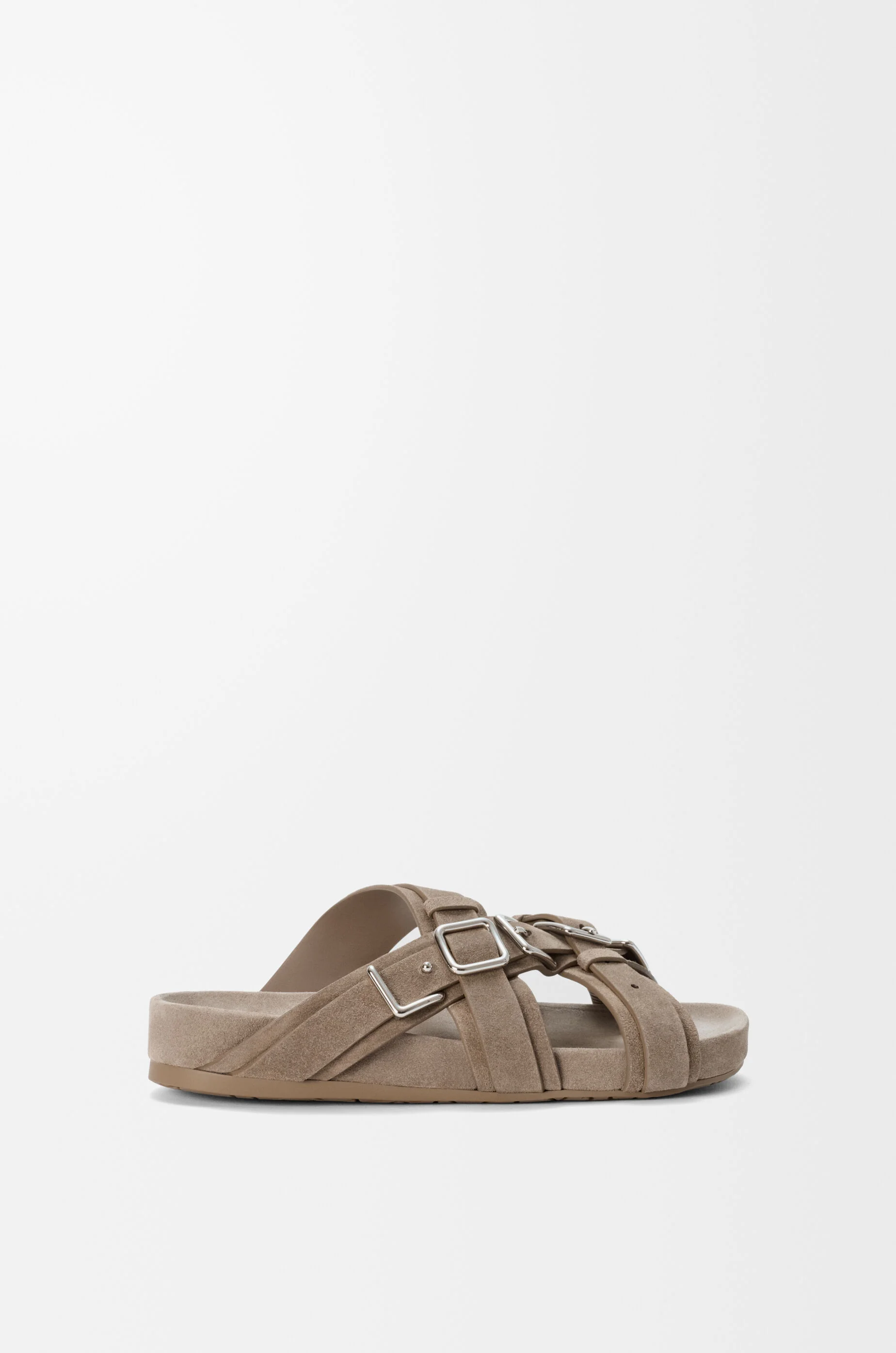 Type Fussbett sandal in suede calfskin - 1