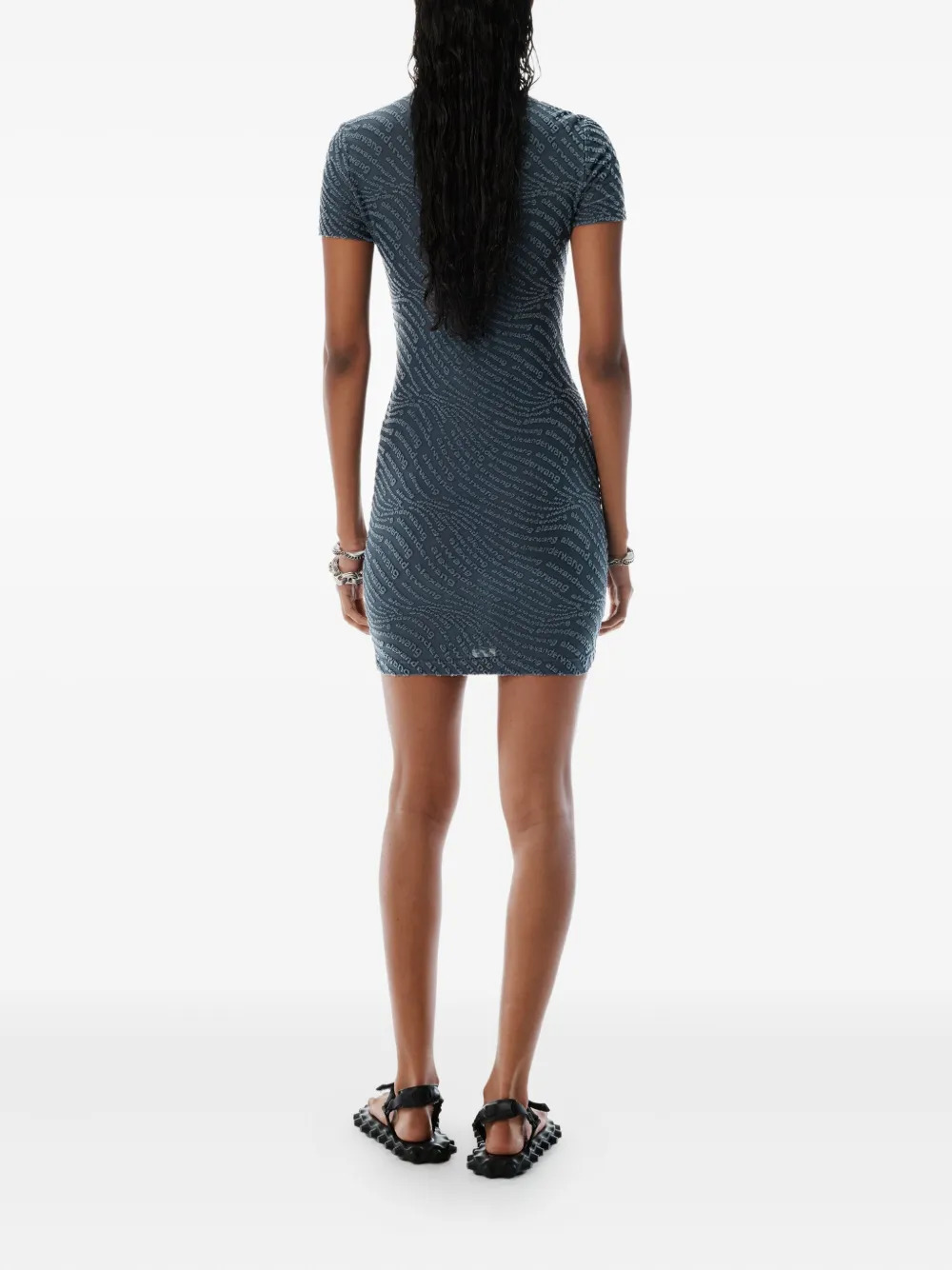 T BY ALEXANDER WANG - Women Jacquard Logo Mini Dress - 3