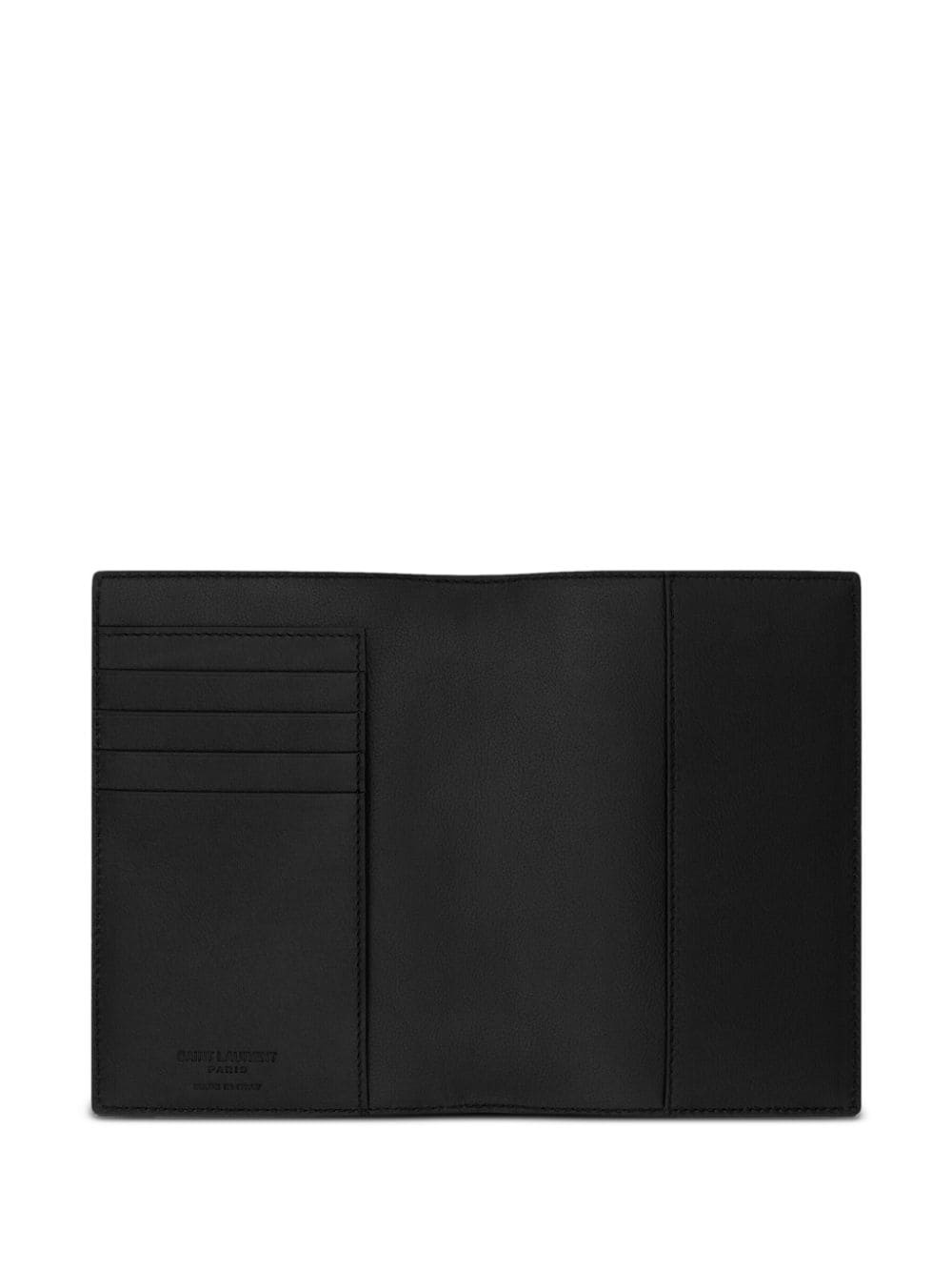 logo-print leather wallet - 3