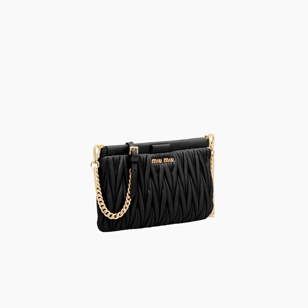Matelassé nappa leather shoulder bag - 4