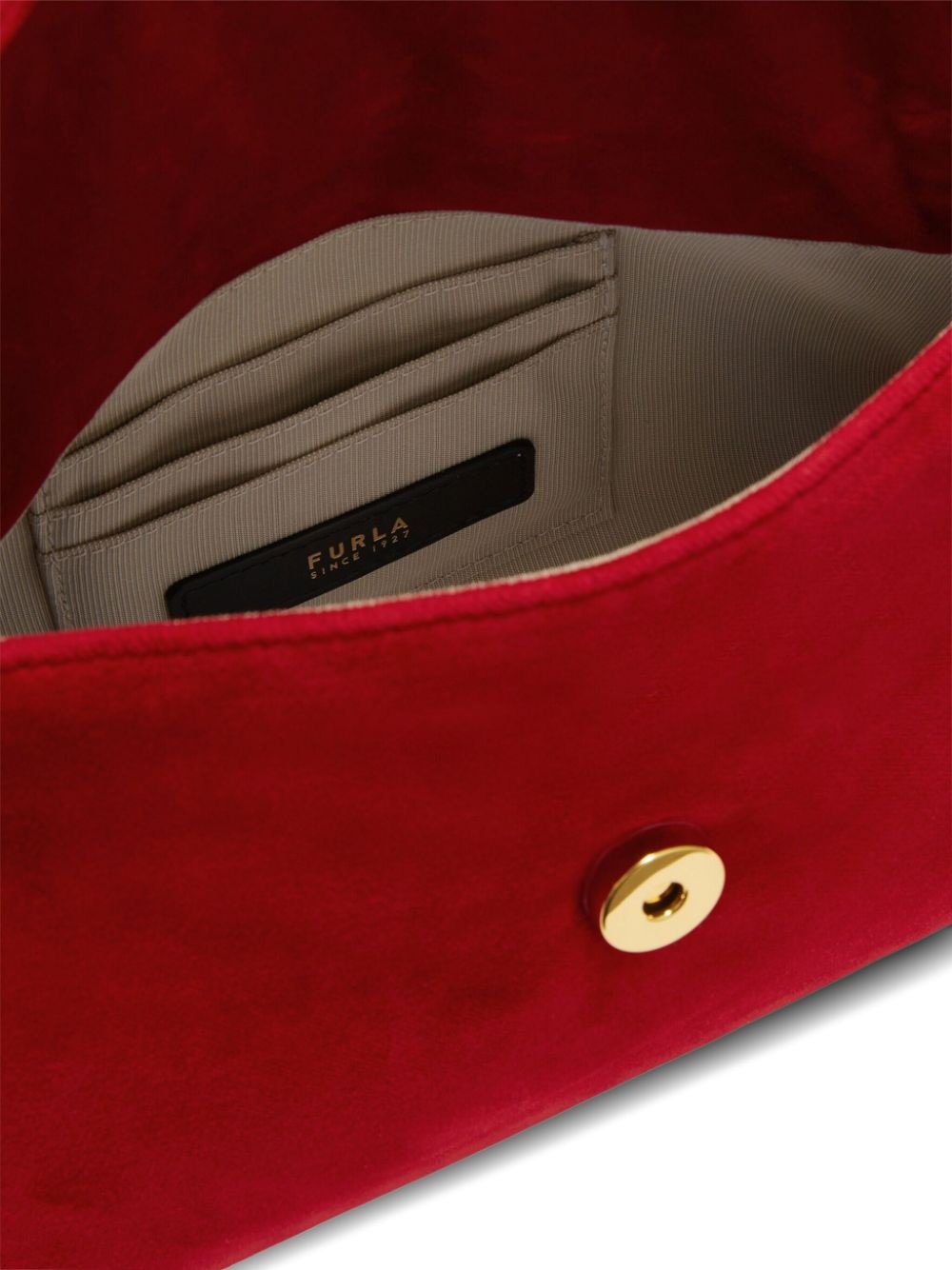 velvet shoulder bag - 3