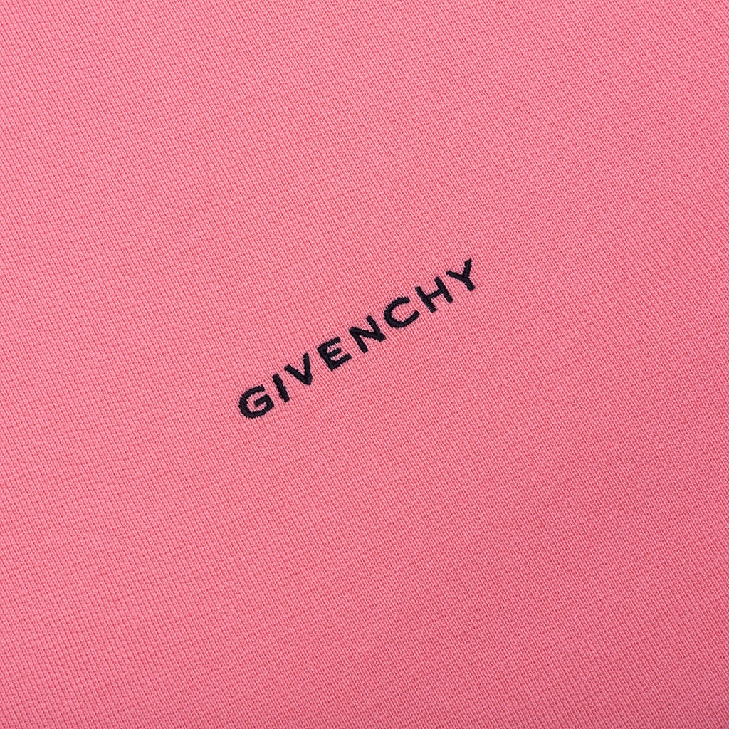 LOGO EMBROIDERED LONG-SLEEVE POLO SHIRT - CANDY PINK - 4