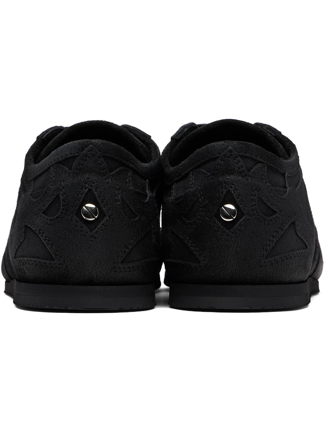 Black Milton Low-Top Boxing Sneakers - 2