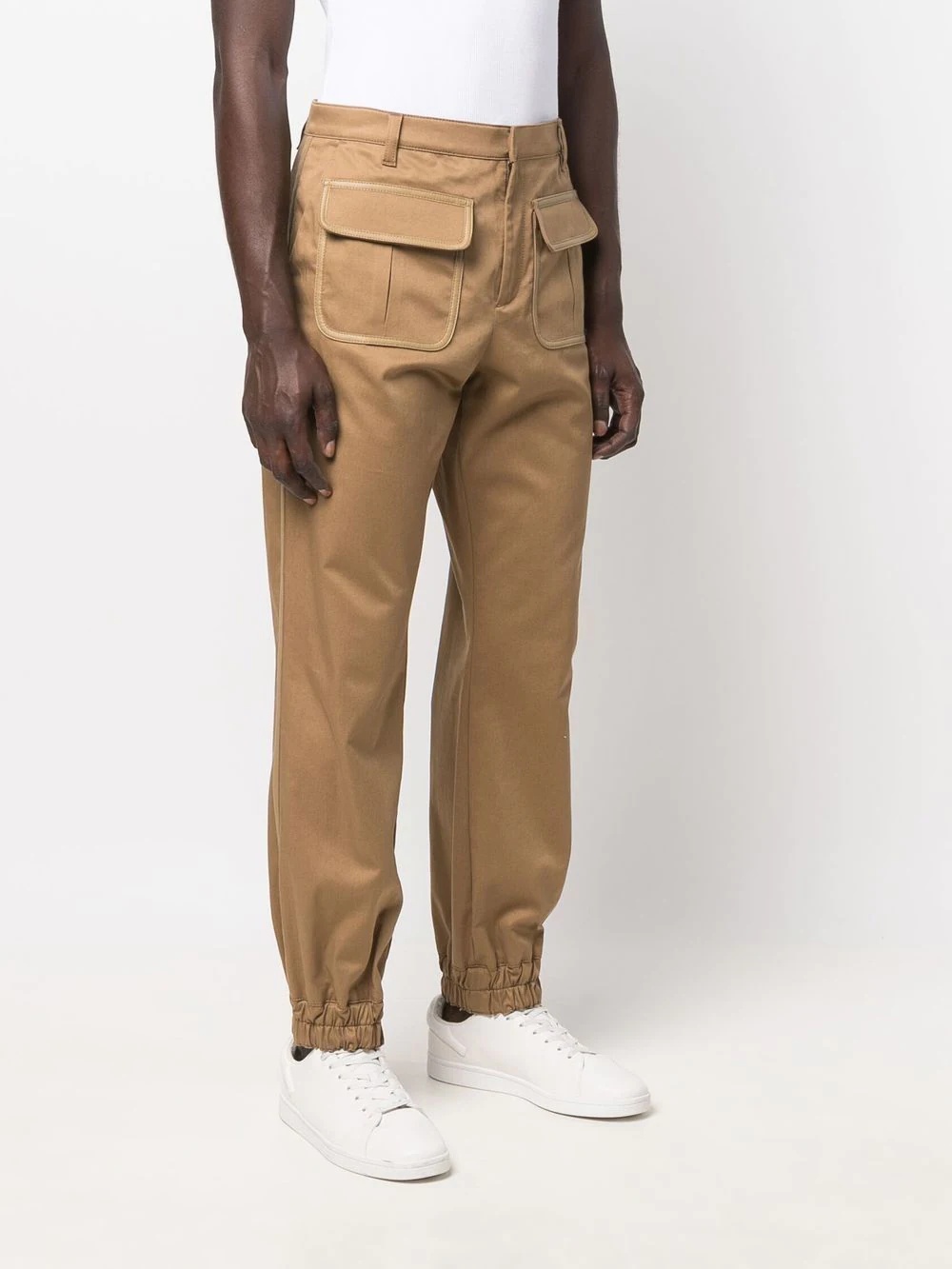 straight-leg chino trousers - 3