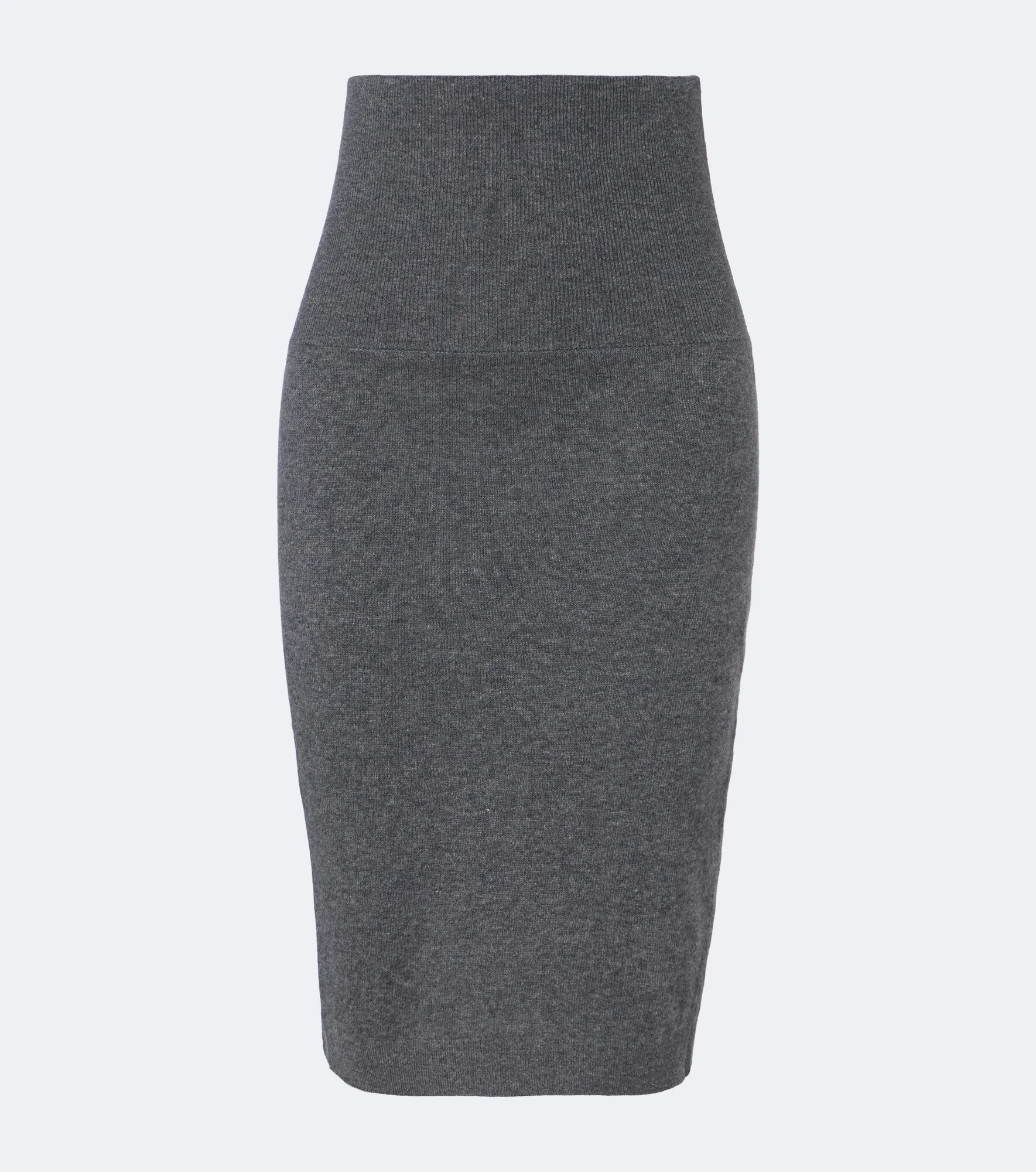 Knitted wool pencil skirt - 1