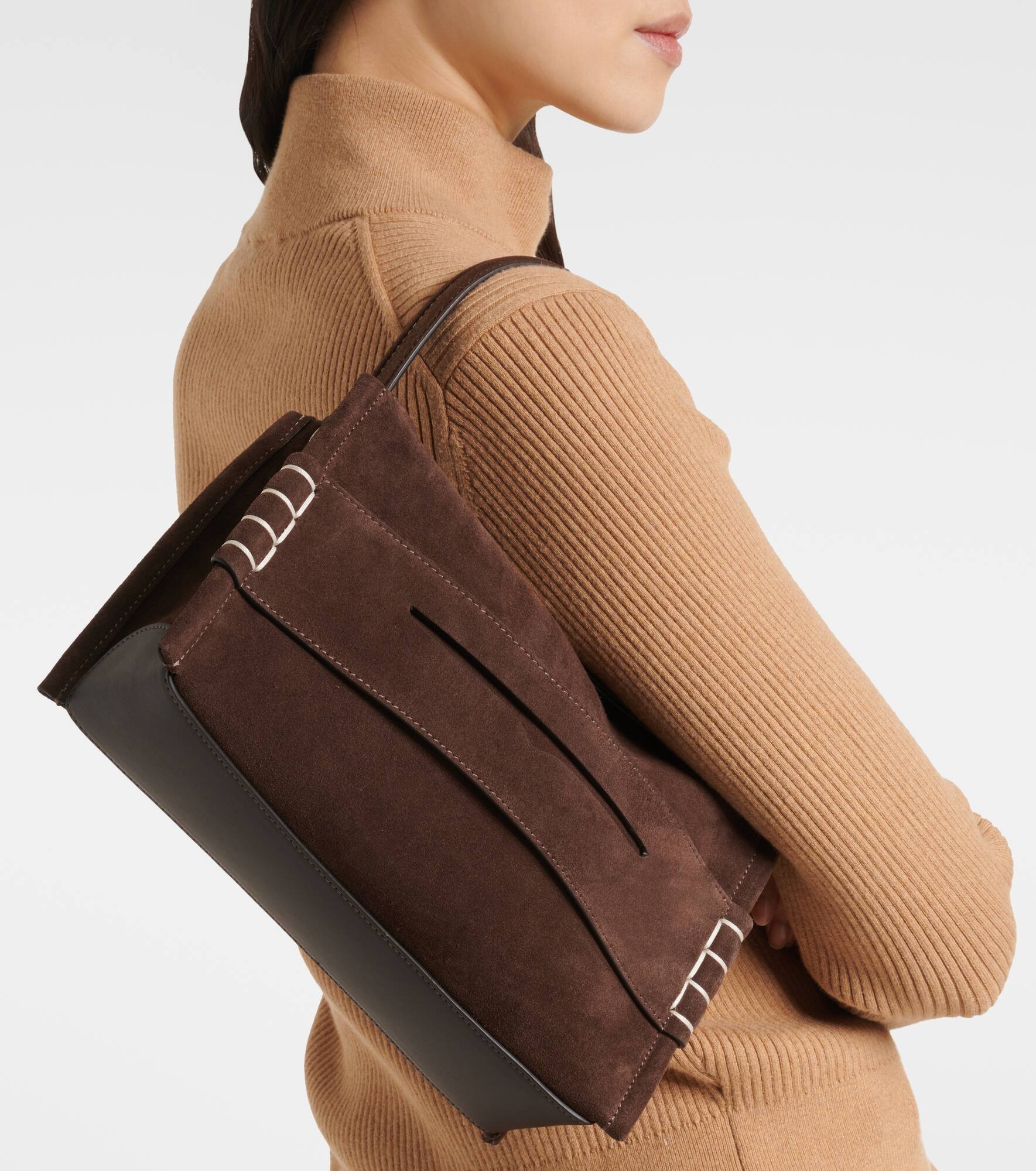 Loafer Small suede shoulder bag - 6