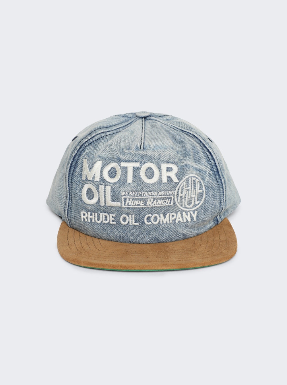 Motor Oil Hat Indigo And Camel - 1