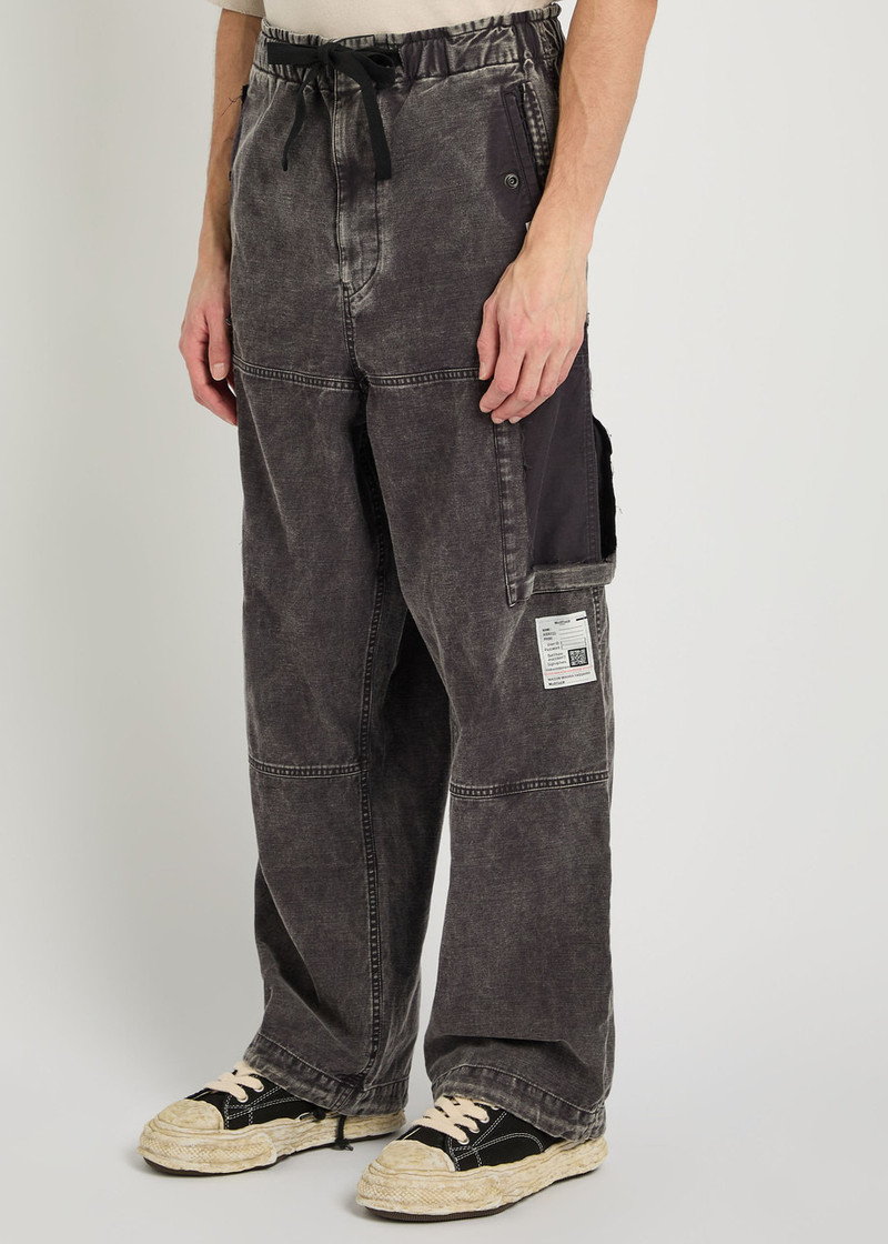 Maison MIHARAYASUHIRO Maison Mihara Yasuhiro Panelled Straight-leg Denim Cargo Trousers outlook