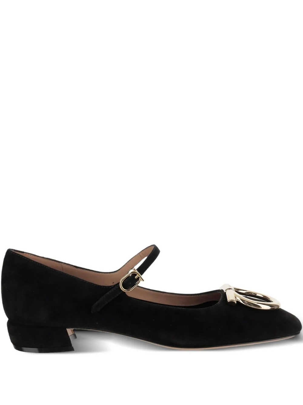 suede Mary Jane ballet flats - 1