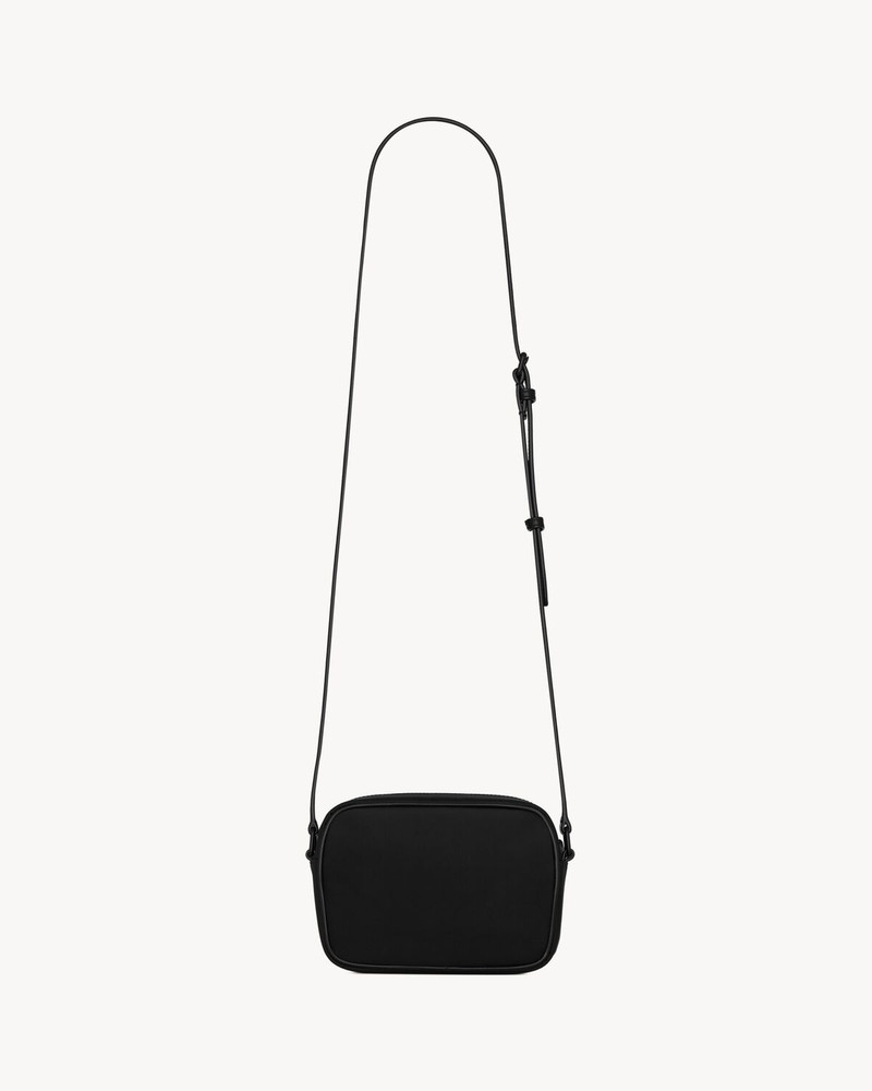 SAINT LAURENT CAMP SMALL CAMERA BAG IN ECONYL® AND LAMBSKIN outlook