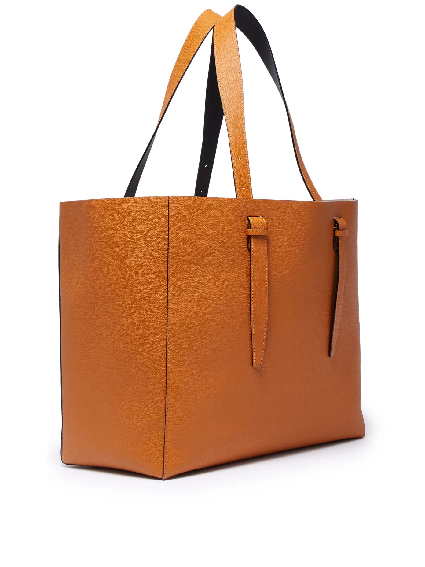 Large grained-leather tote - 4