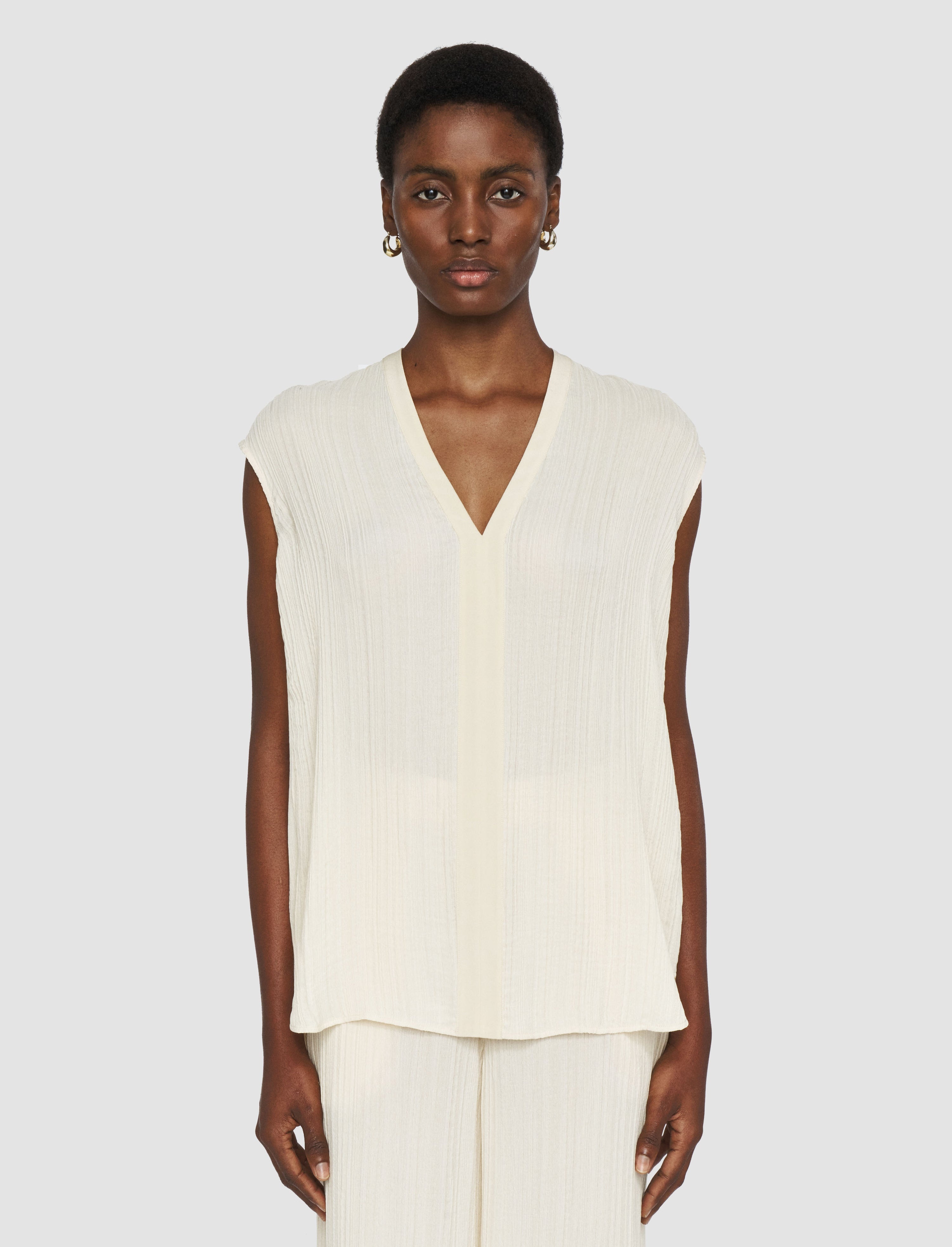 Lucien Pleat Jacquard Blouse - 3