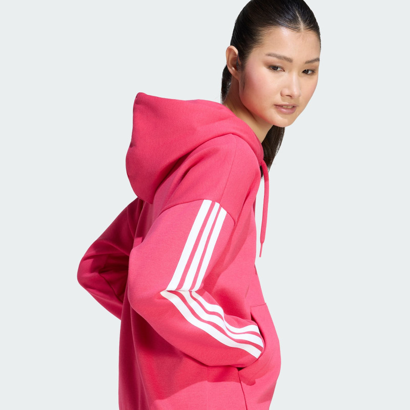 ESSENTIALS 3-Stripes FLEECE HOODIE 6