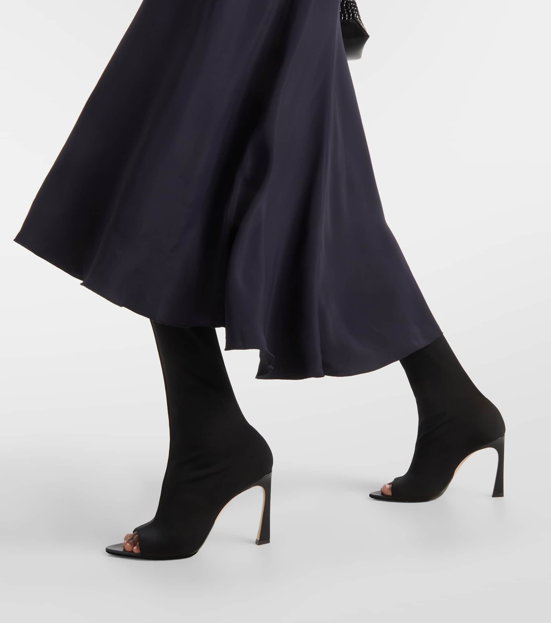 Peep Toe over-the-knee boots - 4