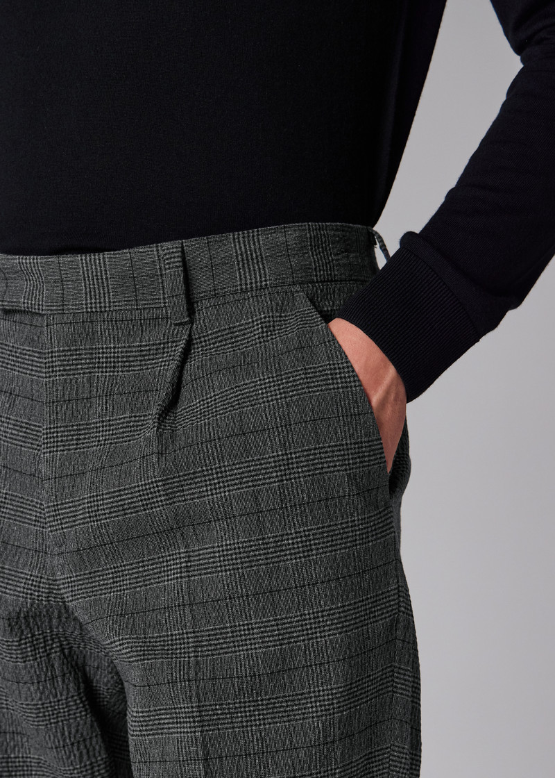 Grey Textured-Cotton Check Co-Ord Set 13