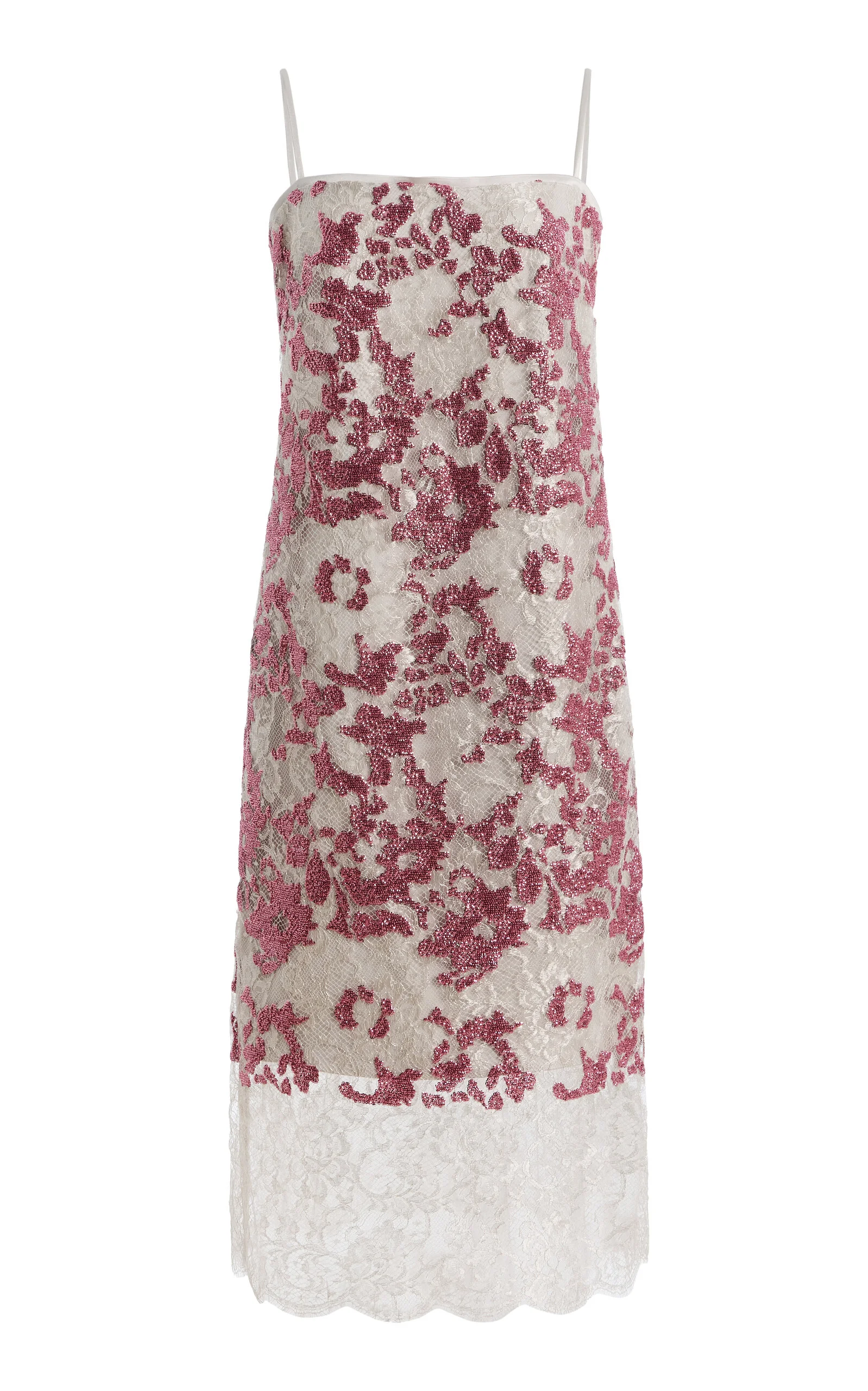 Biona Sequined Lace Midi Cami Dress - 1