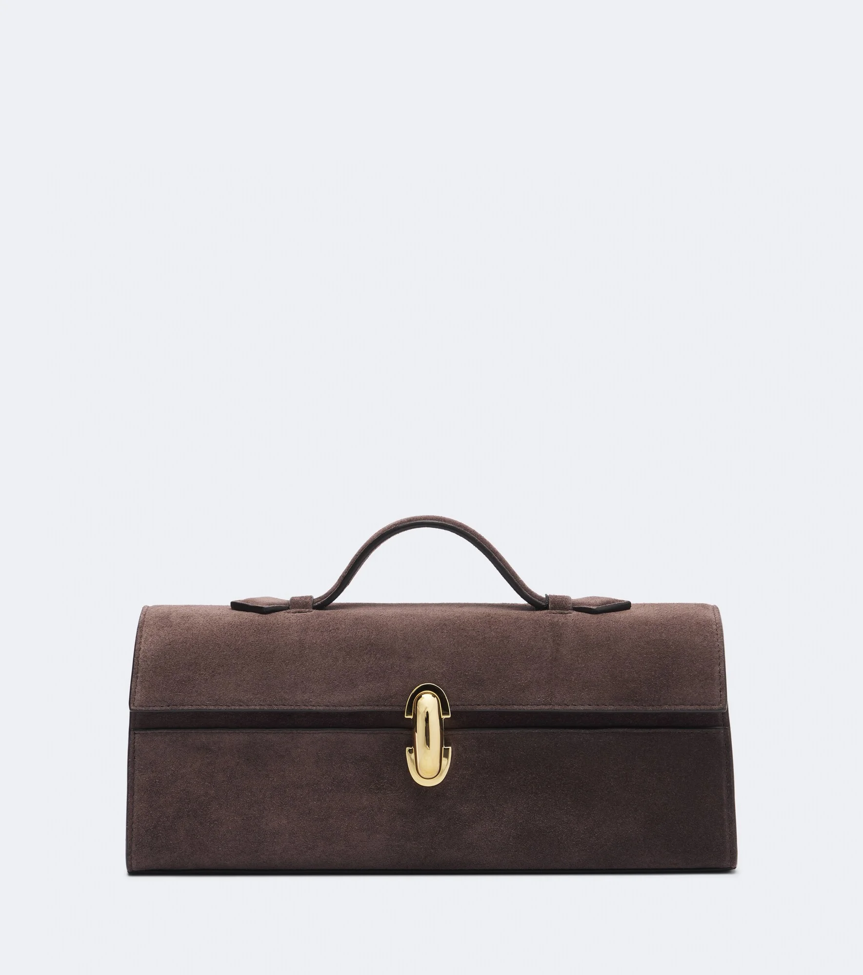 Symmetry Slim suede top-handle bag - 1