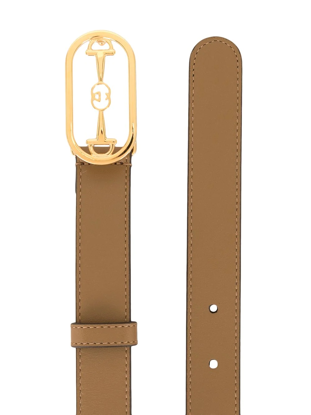 horsebit detail belt - 2