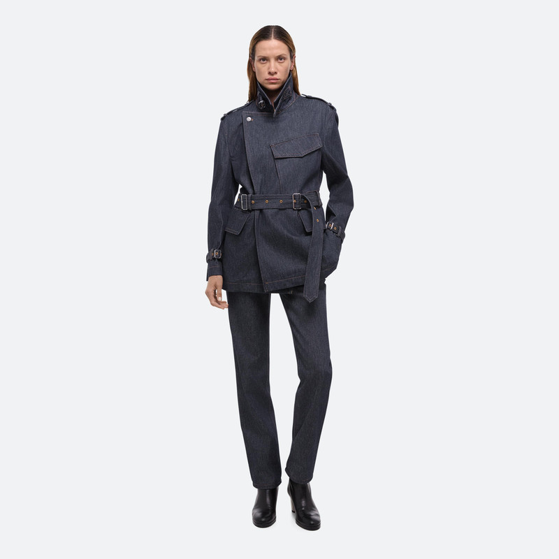 Helmut Lang RIDER DENIM TRENCH JACKET outlook