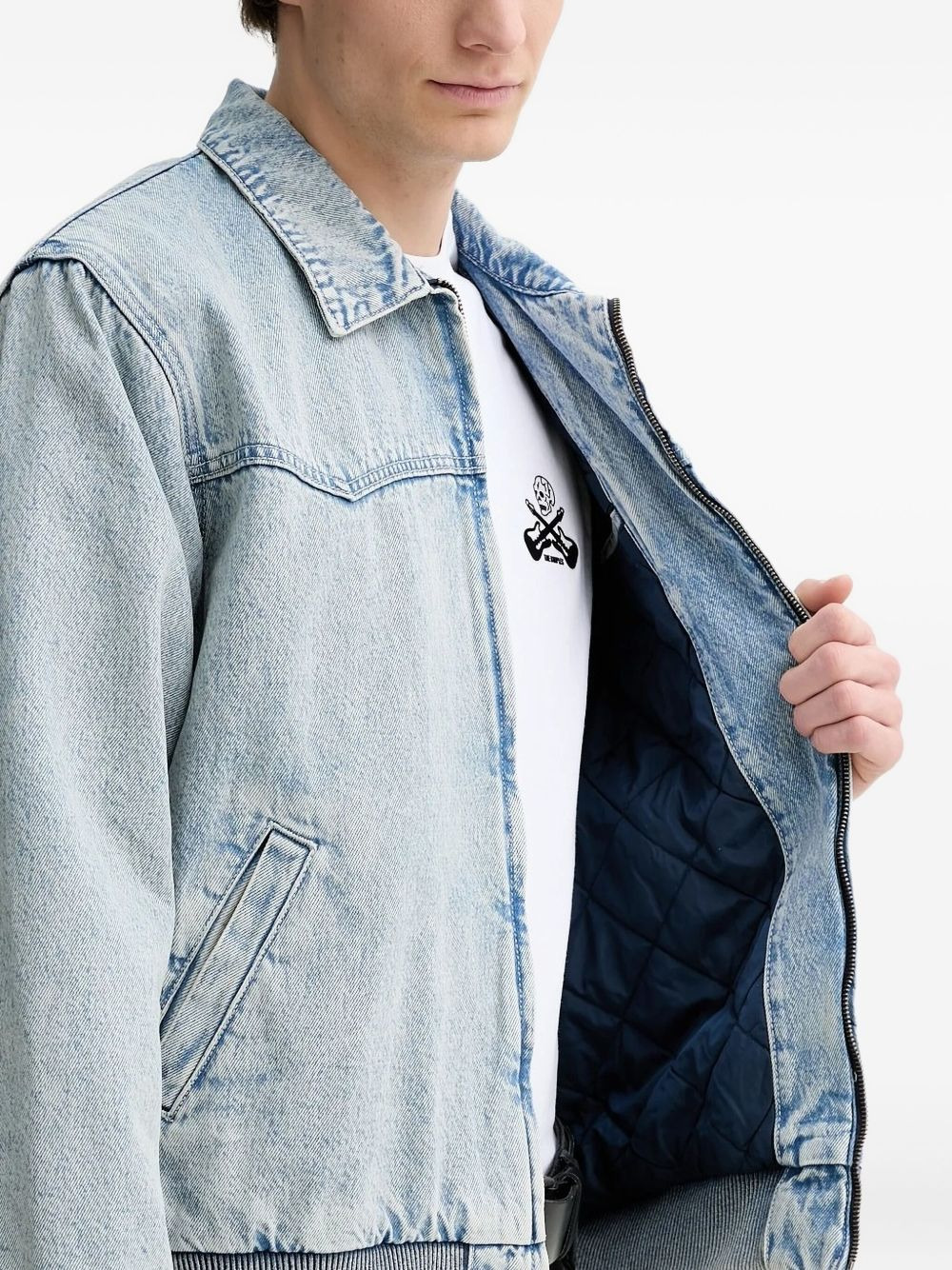 Embarcadero zip-front denim jacket - 4