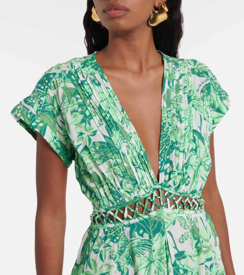 Cecile cutout printed minidress 4