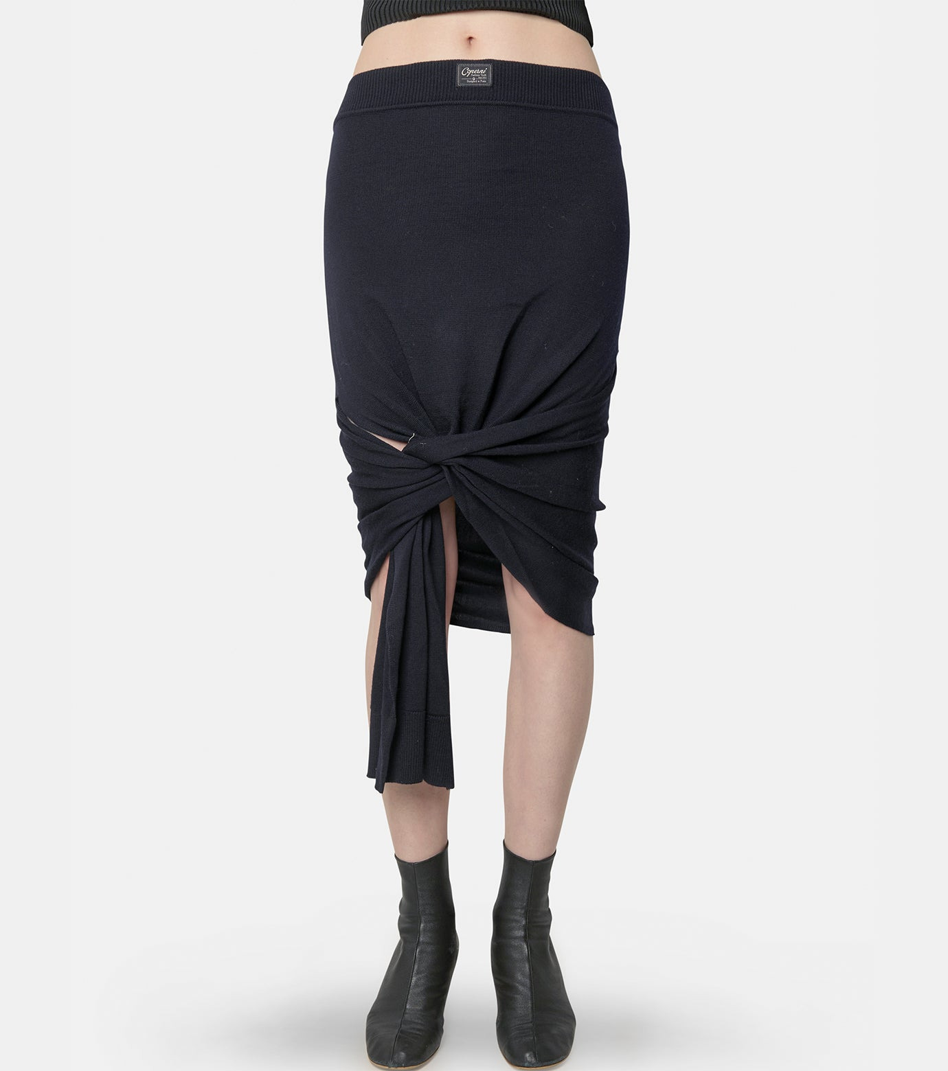 Knotted Bottom Skirt - 2