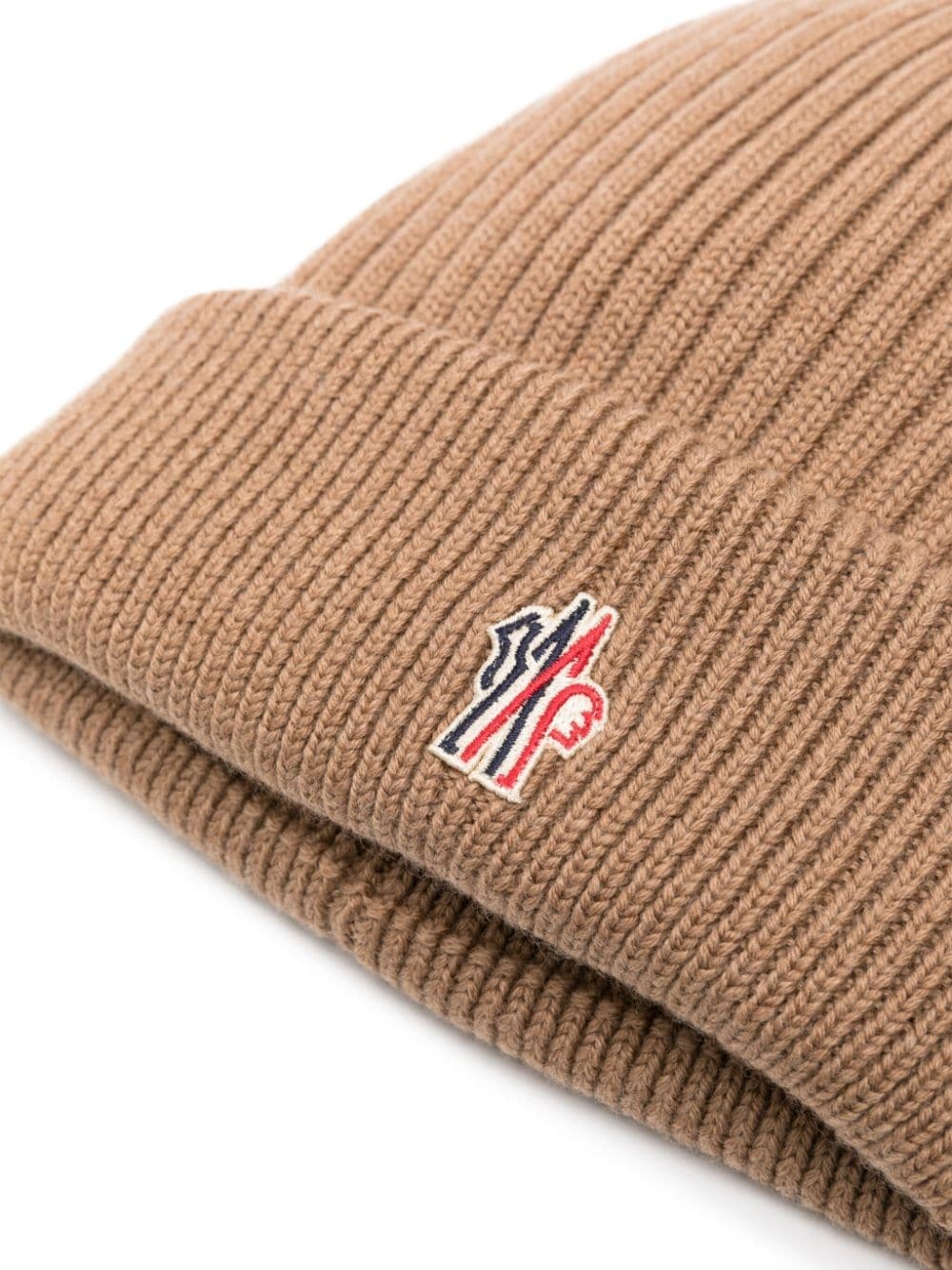 logo-embroidered padded wool beanie - 2
