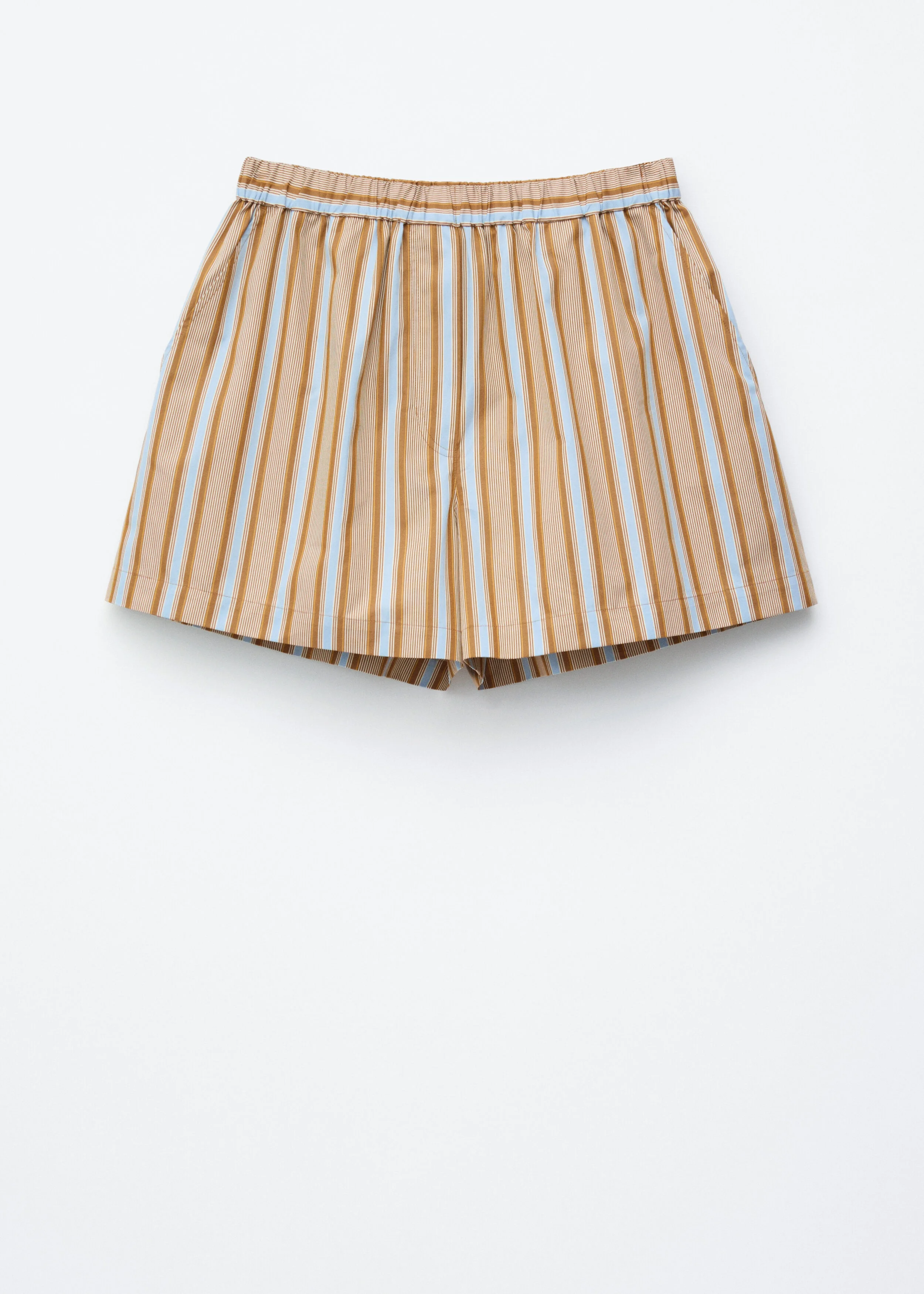 High-Waist Cotton Shorts - 1