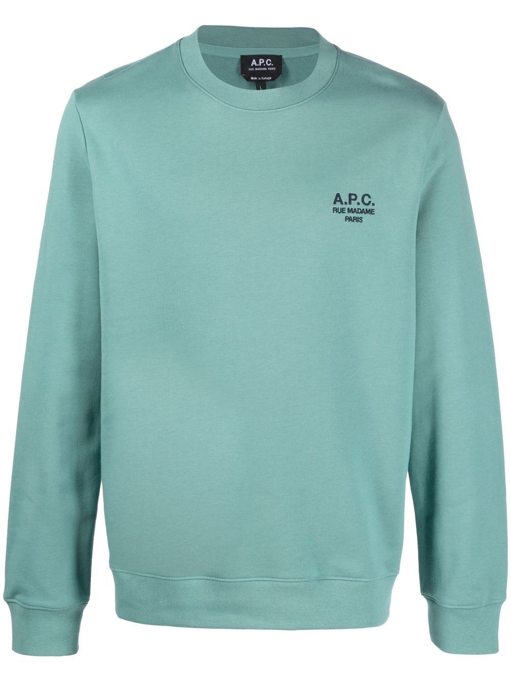 logo-embroidered sweatshirt - 1