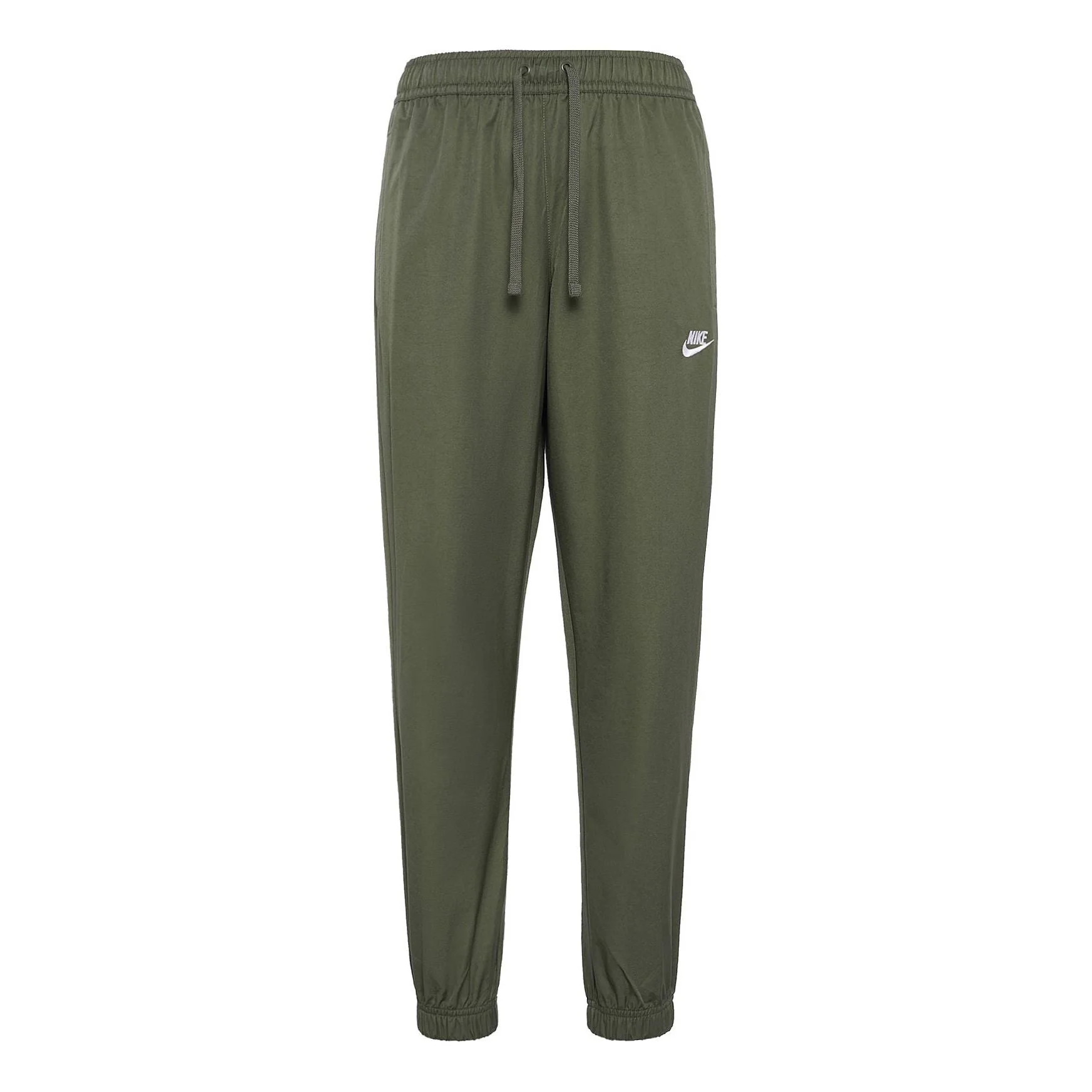 Men's Nike Solid Color Straight Bundle Feet Long Pants/Trousers Sports Pants/Trousers/Joggers Olive - 1
