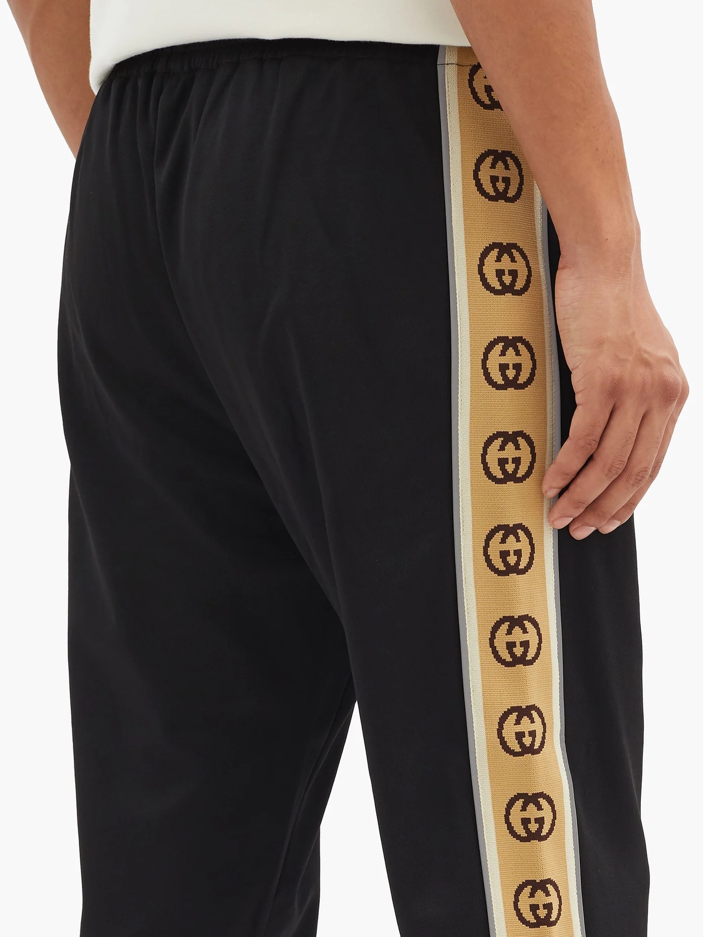 GG side-stripe jersey track pants - 4