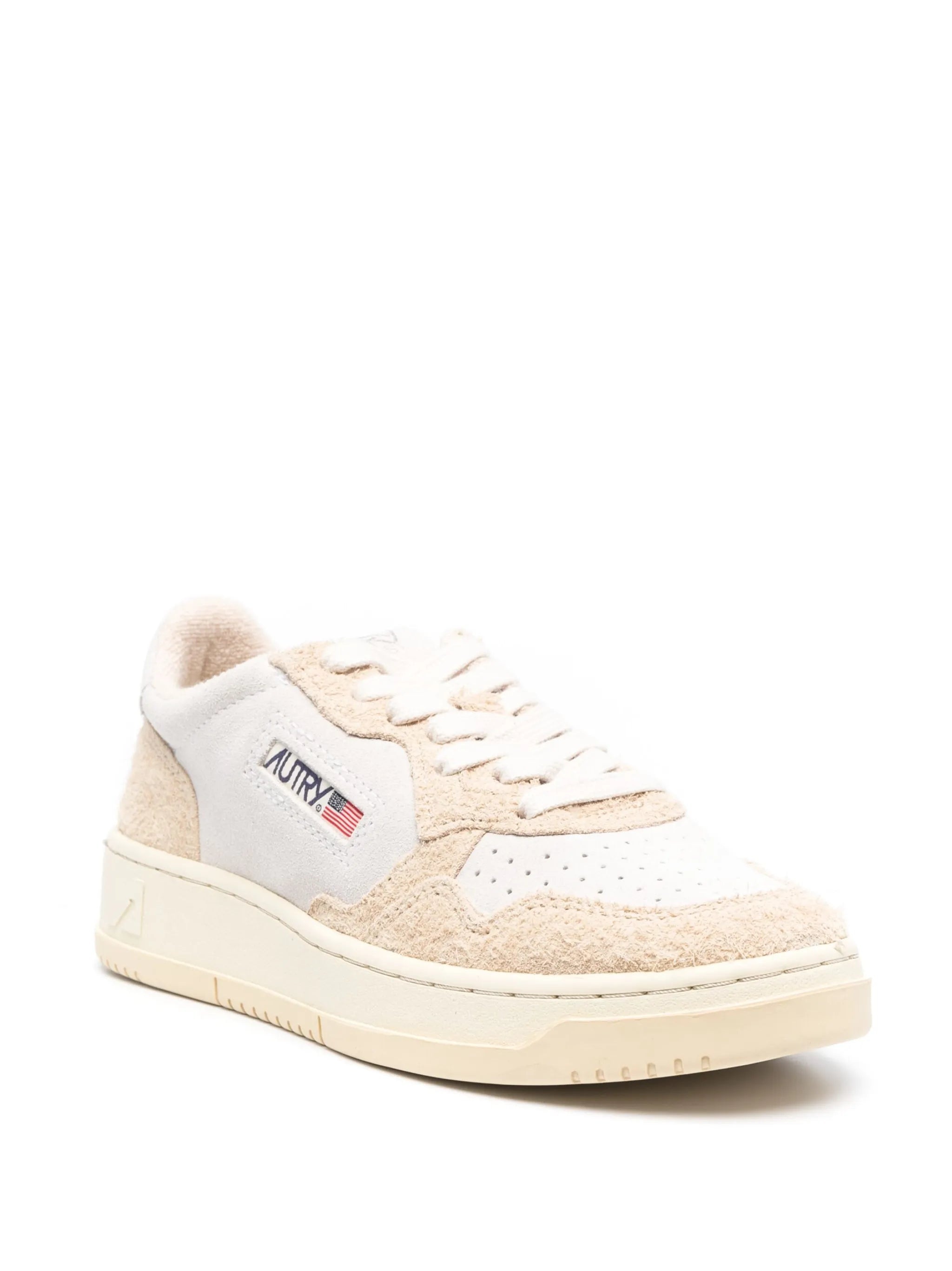 Logo-patch Panelled Leather Sneakers - 2