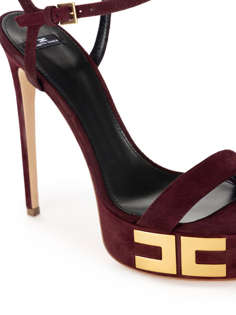 135mm logo suede platform sandals 4