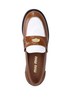 Miu Miu Women Logo Loafers - 5