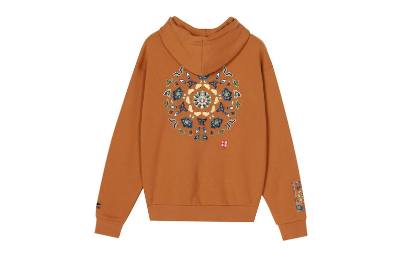 Li-Ning Li-Ning Paris fashion week Pattern Embroidered Hoodie 'Brown' AWDQ625-2 outlook