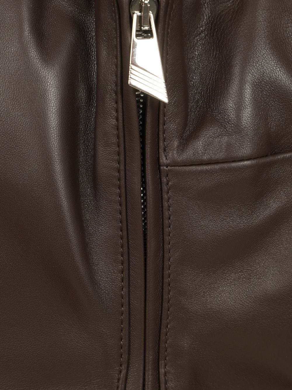 Leather Mini Dress Dresses Brown - 4