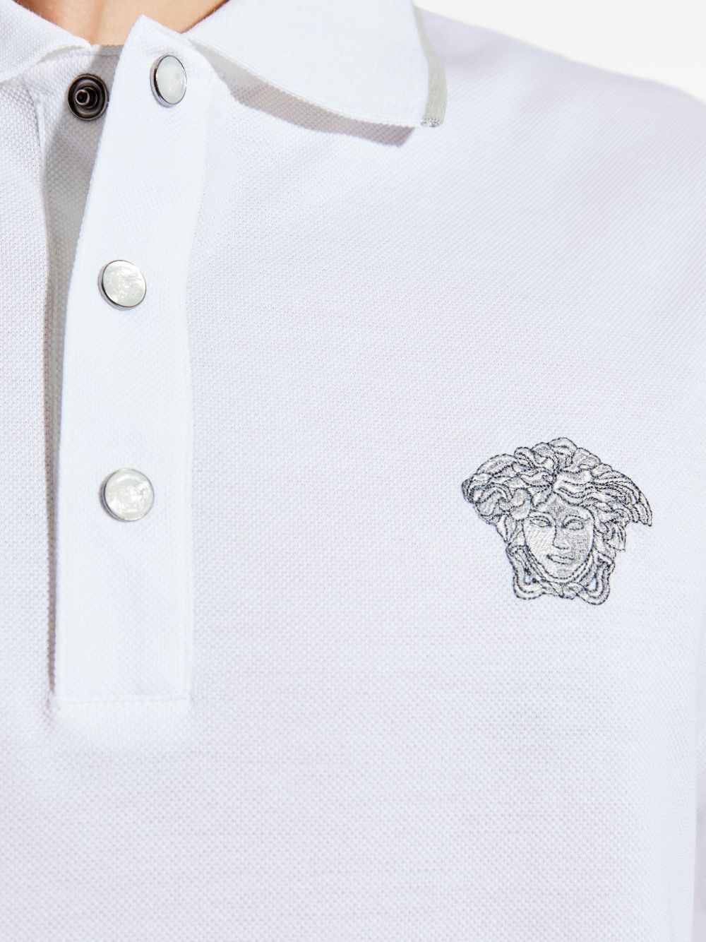 logo-embroidered polo shirt - 5