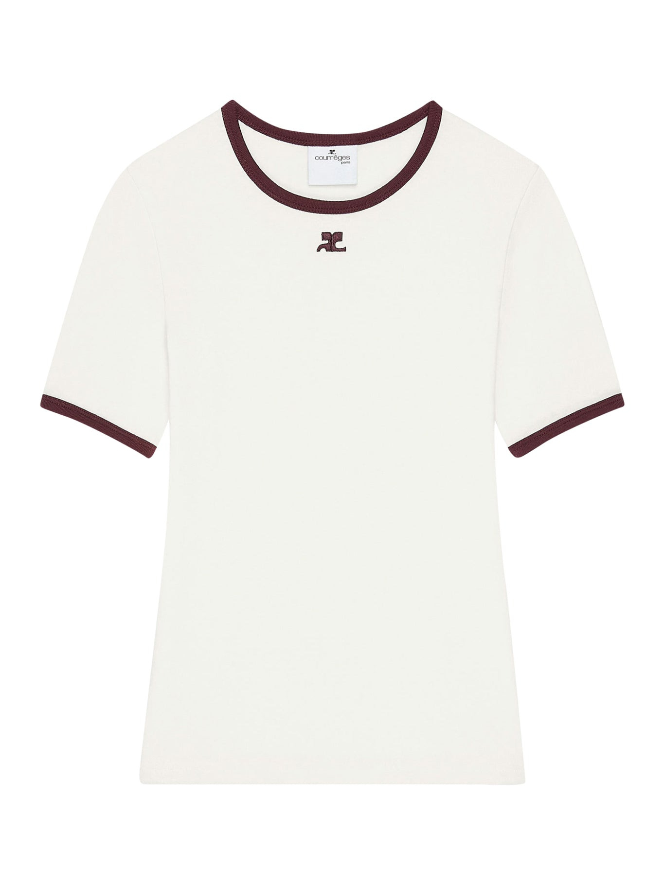 T-SHIRT WITH CONTRASTING COTTON PROFILES - 2