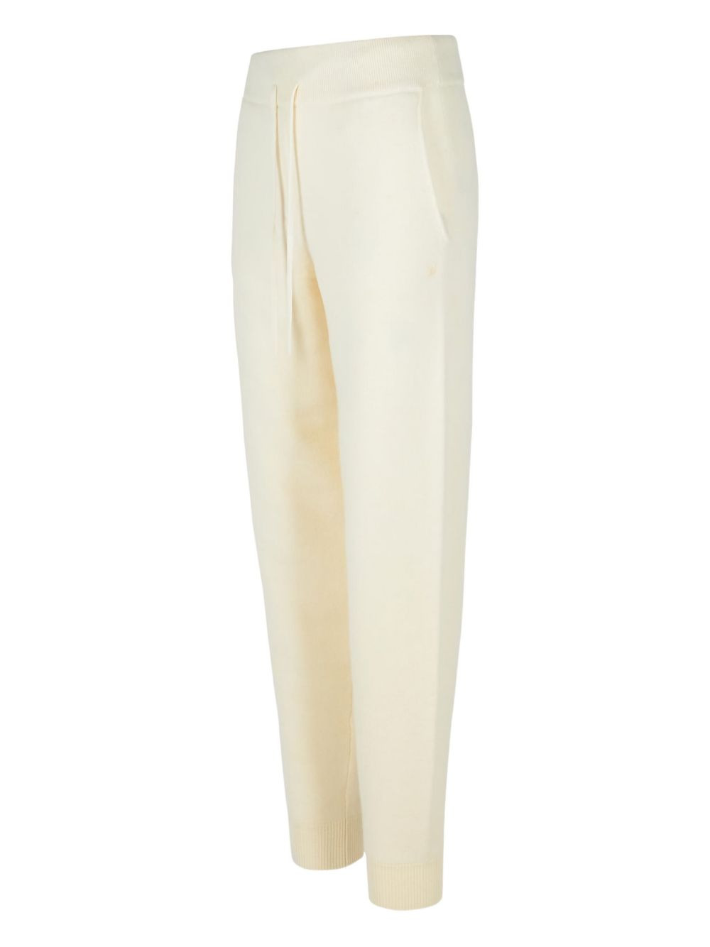 elastic-waistband cashmere trousers - 3