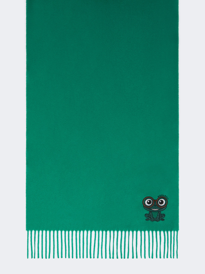 FASCIA Wool and cashmere stole - EMERALD 1
