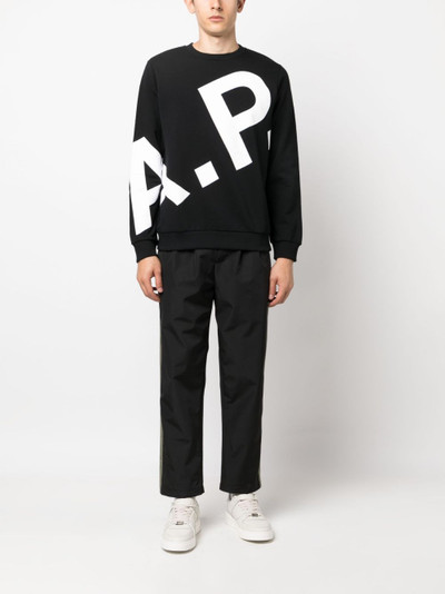 A.P.C. Cory logo-print sweatshirt outlook