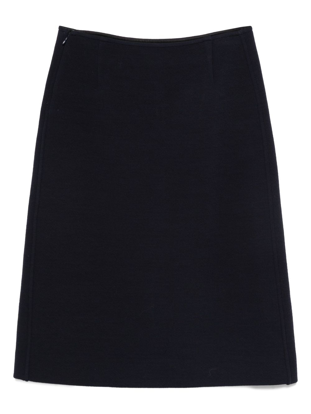 seam-pockets midi straight skirt - 2
