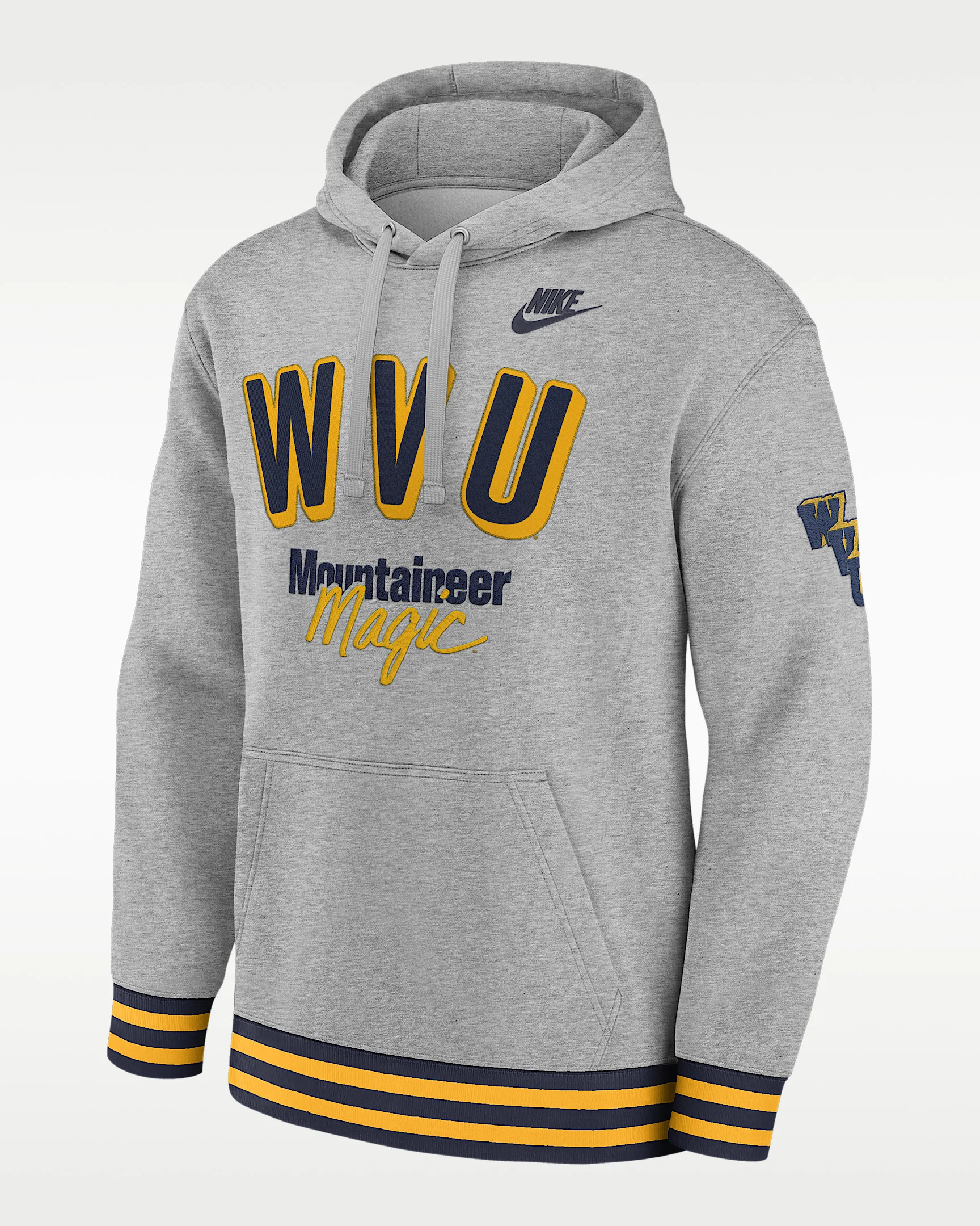 West Virginia Legacy Retro Men’s Nike College Pullover Hoodie - 1