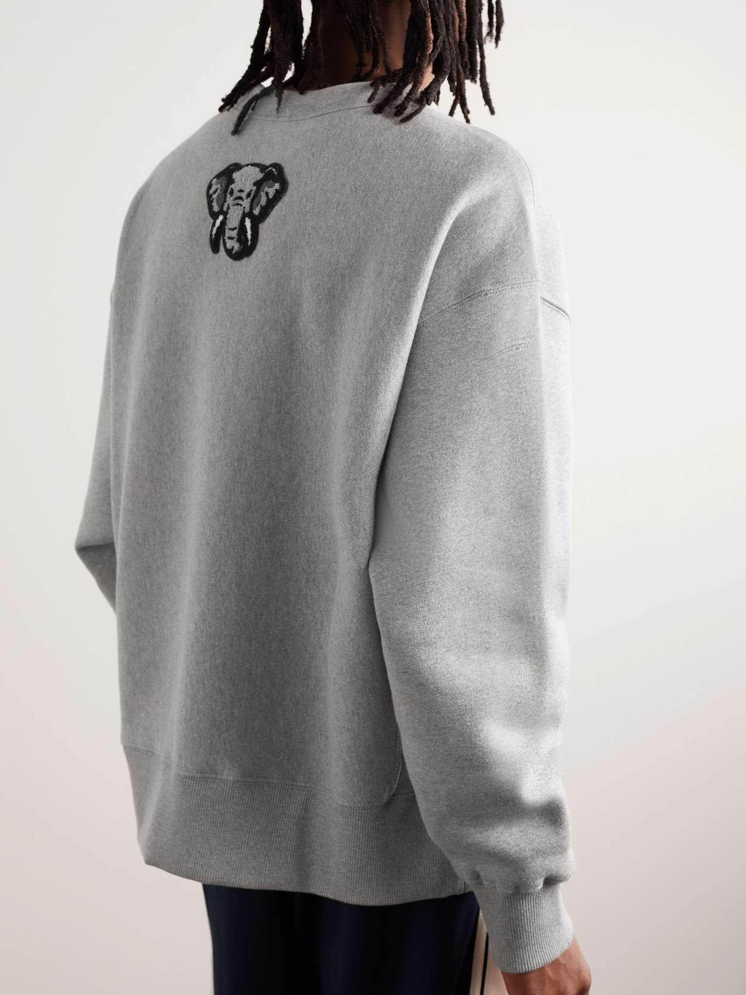 Logo-Appliquéd Cotton-Jersey Sweatshirt - 3